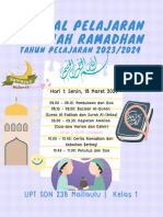 Jadwal Amaliah Ramadhan Kelas 1