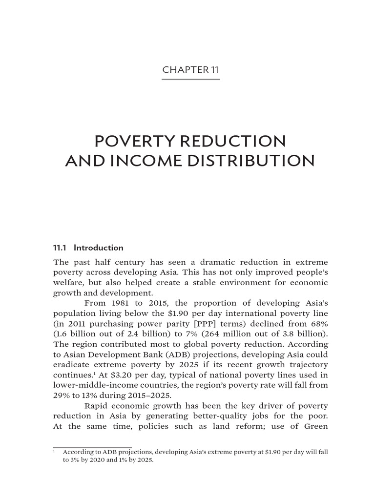 Poverty Reduction in Developing Asia | PDF | Poverty & Homelessness ...