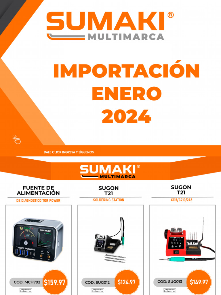 Catalogo - Sumaki - Importación Enero 2024 | Descargar gratis PDF ...