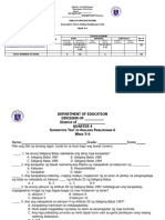 DIVISION OF - Table of Specifications Summative Test in Araling Panlipunan 6-Q4 Week 5-6