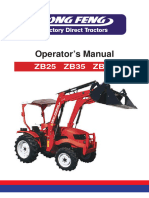 Dong Feng ZD25 Operators Manual