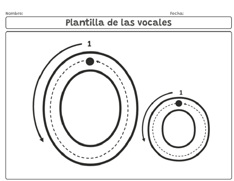 Pegar Bolitas de Papel en Contorno de La Vocal O | PDF