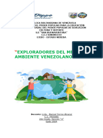 Proyecto de 2do Grado 2023-2024 Exploradores Del Medio Ambiente Venezolano Imprimir