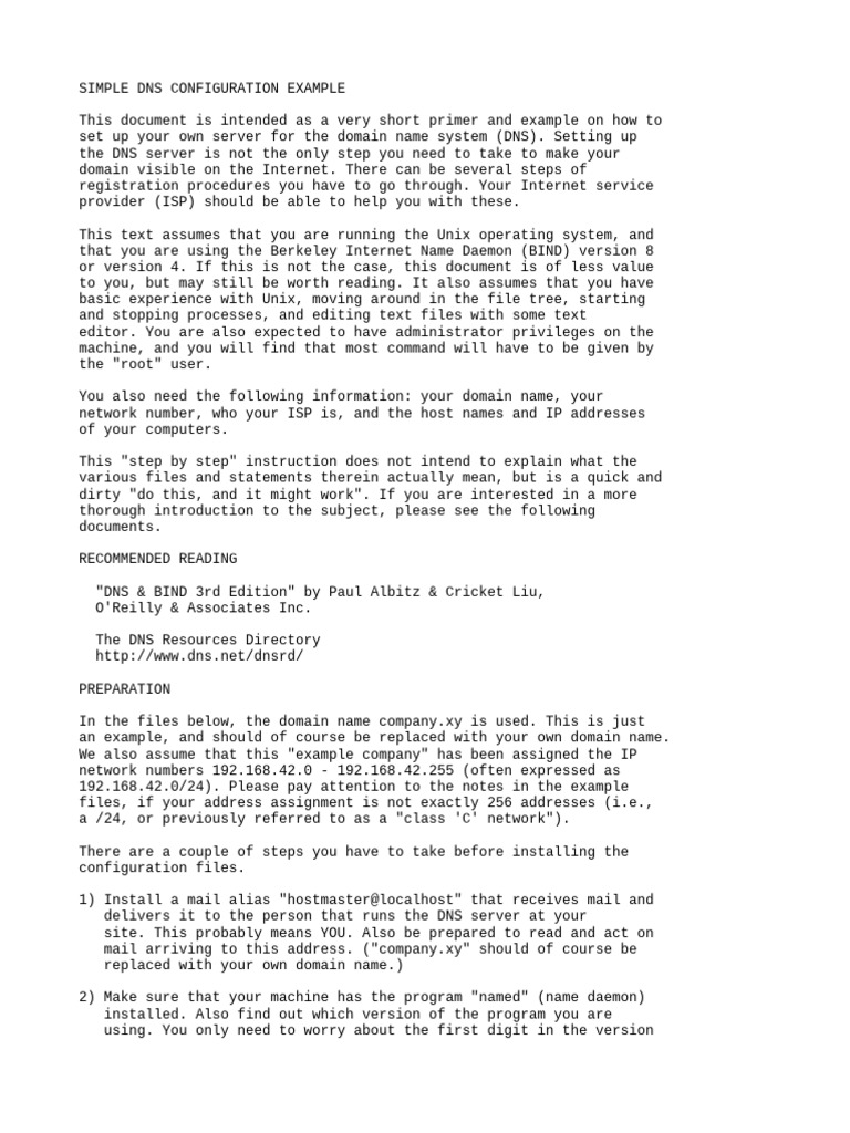 Unidad 7 - Ejemplo DNS | PDF | Domain Name System | Domain Name