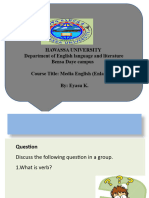 Media English Chapter 1 Functioon of Verb