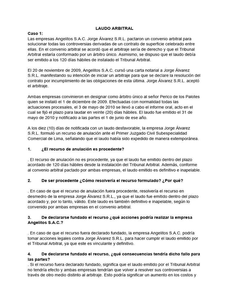 Laudo Arbitral | PDF | Arbitraje | Gobierno