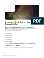 C Language Crash Course - MassCoders - Dodagatta Nihar-1