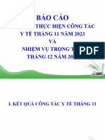 Trinh Bay Tai Giao Ban Cong Tac y Te Thang 11 - 2023