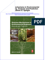 Textbook Ebook Reaction Mechanisms in Environmental Engineering Analysis and Prediction James G Speight All Chapter PDF