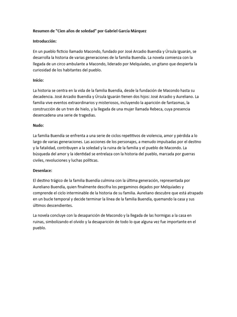 Resumen de 100 A os de Soledad - 1714744916