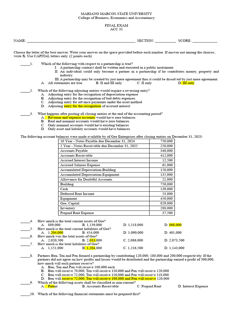First Financial Statement Preparation | PDF | Expense | Debits And Credits