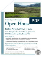 Open House: Friday, Nov. 18, 2011, 2-7 P.M