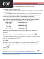 Chemical Bonding and Molecular Structure