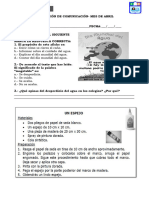 Evaluación de Comunicación Mes de Abril, 29 de Abril