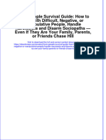 Download textbook ebook Toxic People Survival Guide How To Deal With Difficult Negative Or Manipulative People Handle Narcissists And Disarm Sociopaths Even If They Are Your Family Parents Or Friends Chase Hi all chapter pdf 