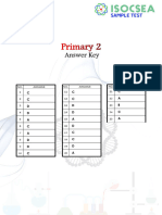 Isocsea Sample Paper Answer Key