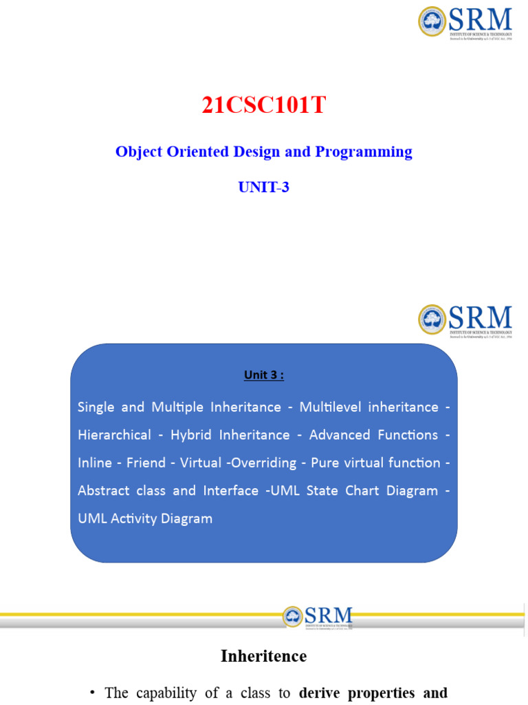 Inheritance in Object-Oriented Programming | PDF | Inheritance (Object ...