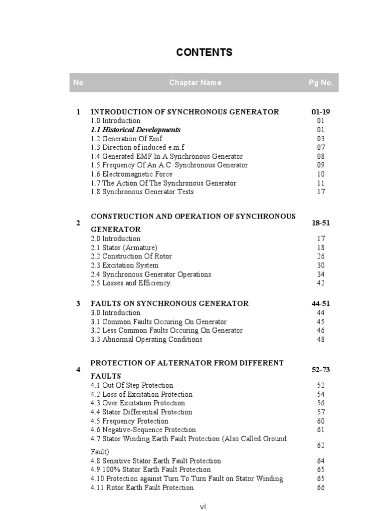 Working Principle of Synchronous Generators | PDF
