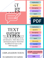 English Text Types Writing Presentation