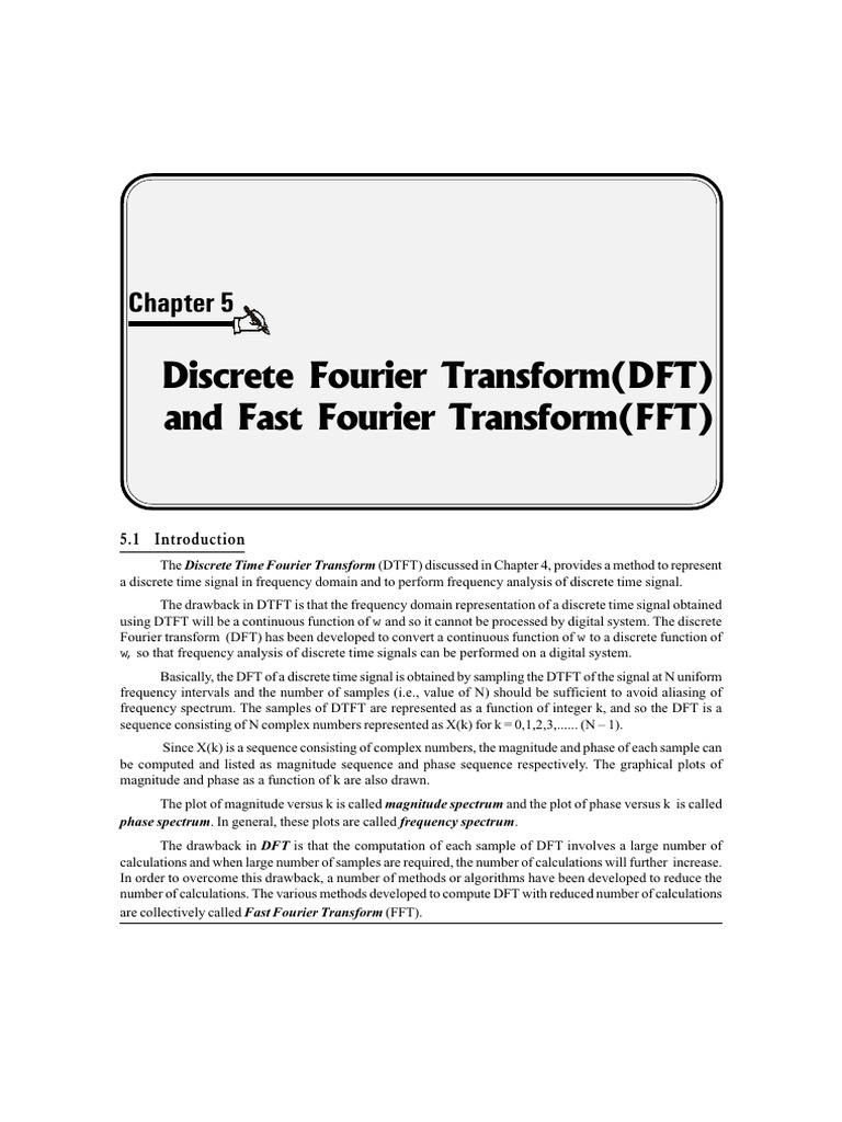 Unit 1 & 2 | PDF | Discrete Fourier Transform | Fourier Analysis