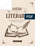 Documento A4 Portada Trabajo de Literatura Clásico Beige y Marrón