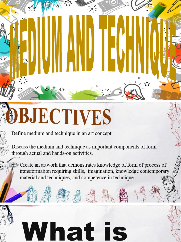 Lesson+7+Medium+and+Techniques+ + | PDF | Paintings | Narrative