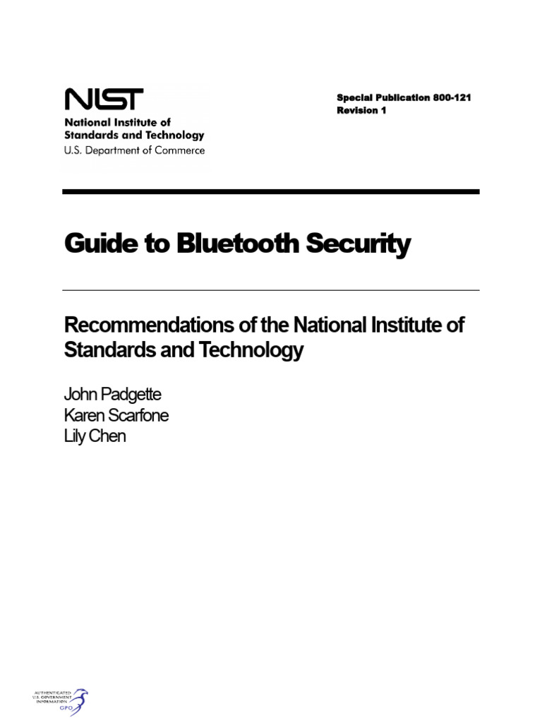 Govpub C13 | PDF | Bluetooth | Security