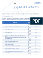 Review and Update Your Qms With 50 Mandatory Sops