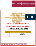 AGENDA DE PREVISIONES DEL 30 DE ABRIL DE 2024 - Actualizado
