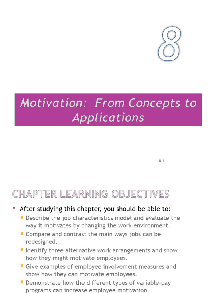 Motivation - From Concepts To Applications | PDF | Motivation ...