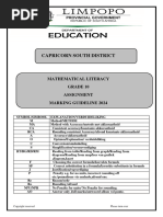 2024 Grade 10 ML Asment Memo