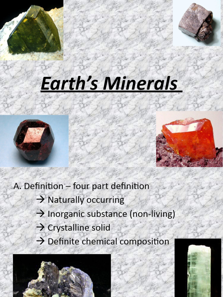 Understanding Earth's Minerals | PDF | Minerals | Crystal