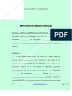 Format Deed of Revocation of Power of Attorney