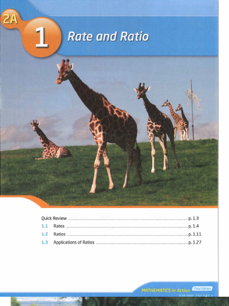 1 - Rate and Ratio | PDF