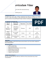 CV of Md. Mehedi Hasan