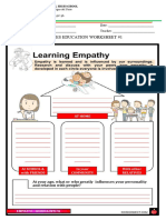 Values Education Worksheet 1