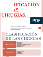 Clase 9-CLASIFICACIÓN DE LAS CIRUGÍAS
