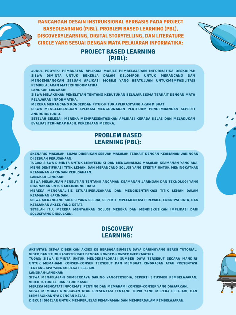 Project Based Learning (PJBL) | PDF