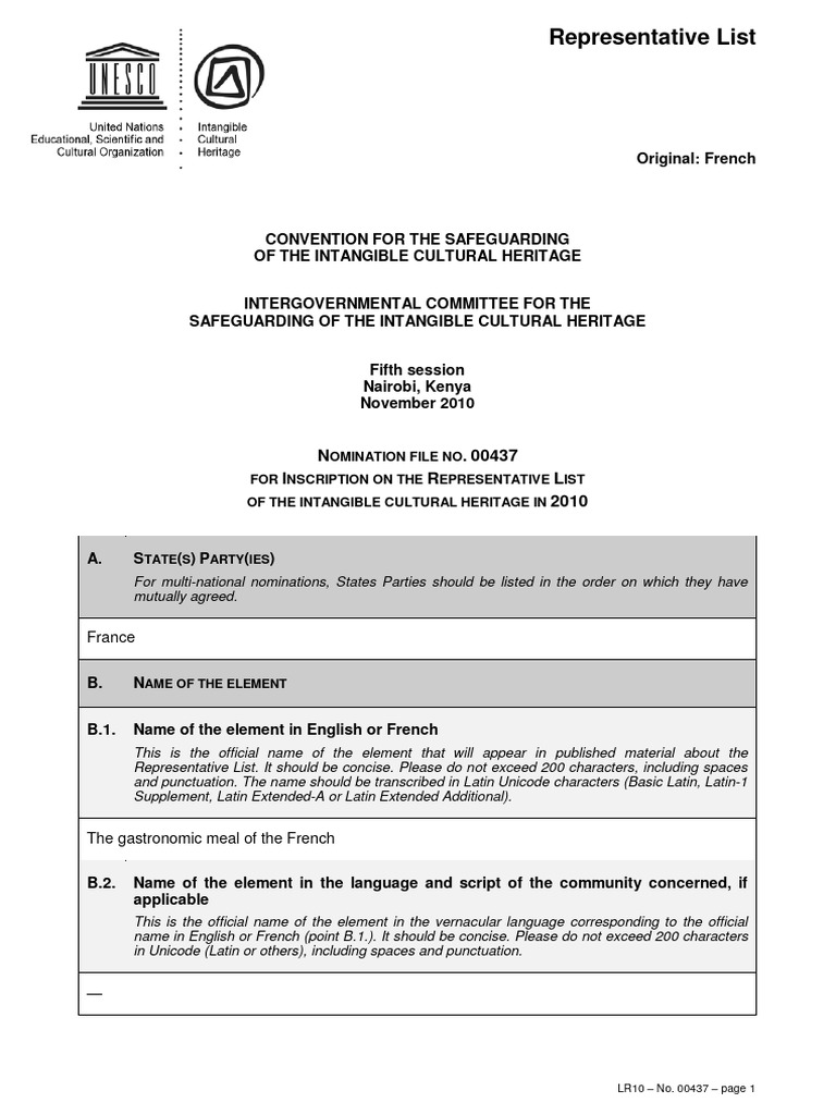 Gastronomic Meal of The French - English Version-1 - Application | PDF ...