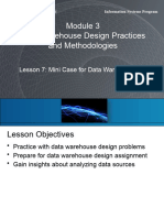 Data Warehouse Design Practices and Methodologies