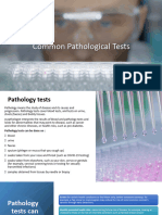Common Pathological Tests