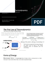 First Law of Thermo - updated version 2