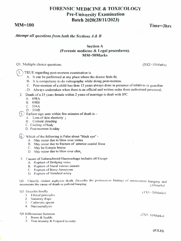 Fmt Preproff 2023 Pdf Poison Medical Specialties