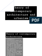 Theory of Contemporary Architecture