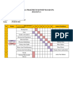 Jadwal Praktikum Angkatan 22 Minggu 2