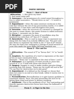 Class 10 First Flight All Poems Literary Devices | PDF | Poetry | Rhyme