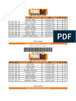 Num. Oferta Meci Data Tip Cota: Castig Potential: 114,99 Ron