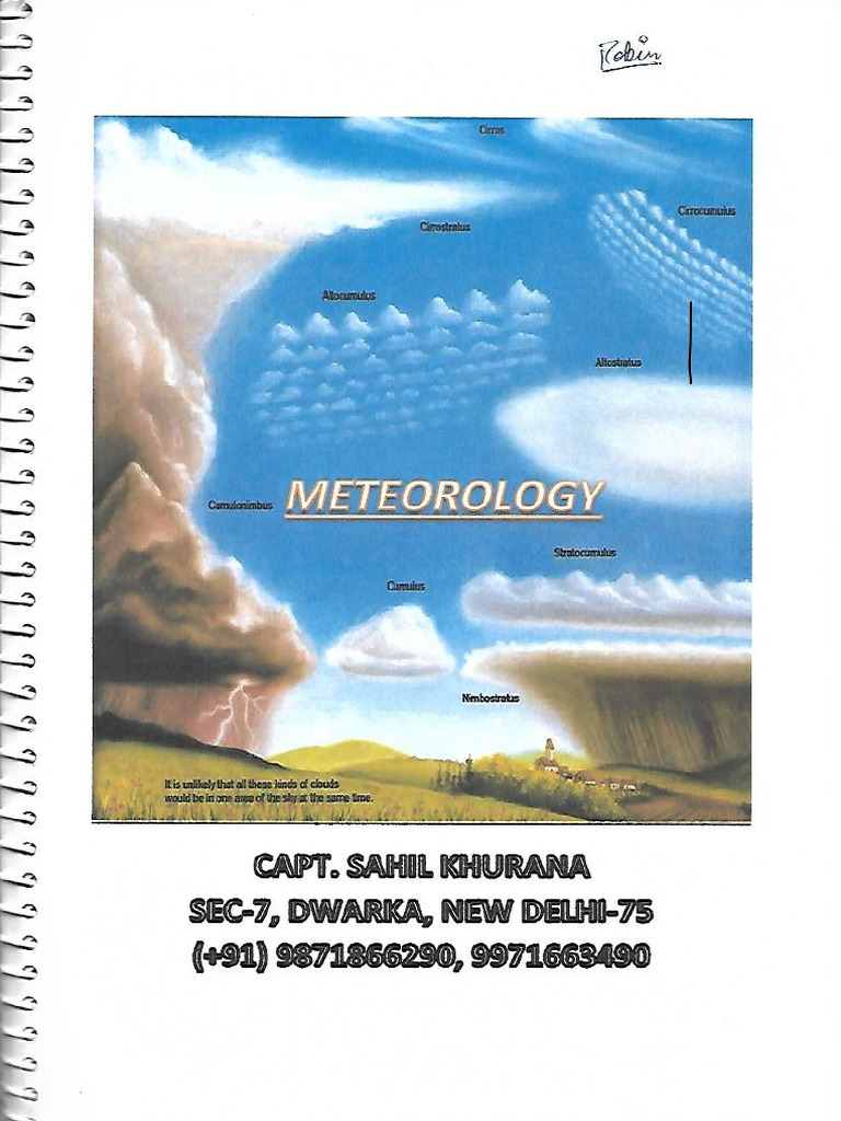 Sahil Khuarana Meteorology Notes | PDF