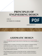 Lecture 4 - Principles of Engineering Design Axiomatic