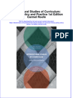 Textbook Ebook Intercultural Studies of Curriculum Theory Policy and Practice 1St Edition Carmel Roofe All Chapter PDF